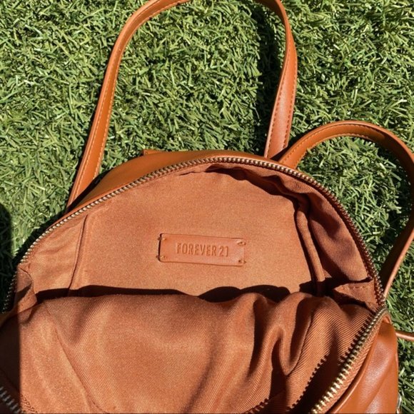 🚀SOLD🧨Small Faux Leather Backpack by Forever21 - Picture 3 of 6